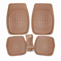 Коврик салона SKYWAY Rain-2 5пр. Ванночка Полиуретановый Бежевый (п:69*48см,с:26*60см,з:48*48см)